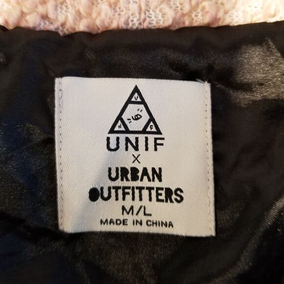 UNIF X Urban Outfitters Women's Open Front Blush Pink Jacket Coat Size M / L - Picture 4 of 9
